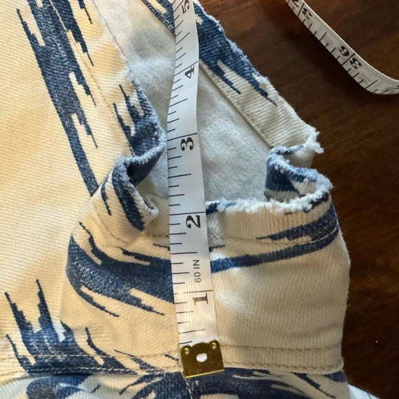 Denim & Supply Ralph Lauren Women's Southwestern Aztec Shorts BlueWhite Size 28 - Picture 8 of 11